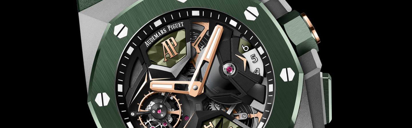 Make a Bold Statement with Audemars Piguet Royal Oak Concept Flying Tourbillon GMT in Green Colour