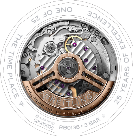 BREITLING NAVITIMER B01 CHRONOGRAPH 43 THE TIME PLACE 25th ANNIVERSARY SPECIAL EDITION 