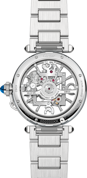 Calibre 9624 MC is also visible through the watch case back 1