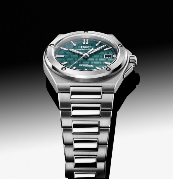 IWC Ingenieur Automatic 40 with an aqua dial