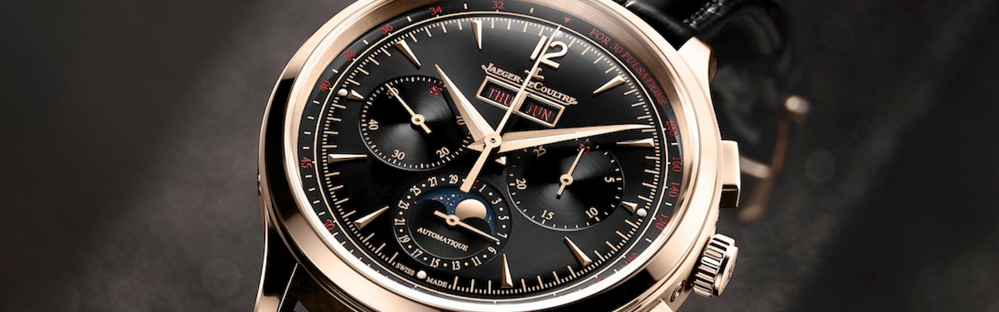 Jaeger-LeCoultre Master Control Chronograph Calendar Comes in Pink Gold and Black Dial