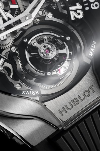 MP 13 Tourbillion Bi Axis Retrograde 44mm close up shot