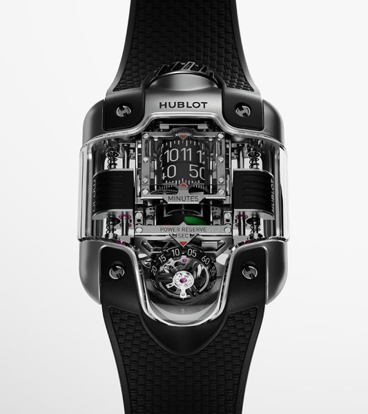 The Hublot MP 10 Tourbillon Weight Energy System Titanium