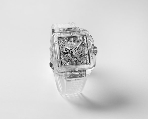 The Square Bang Unico Sapphire is a triumph of unparalleled design and creative watchmaking The Square Bang Unico Sapphire is a triumph of unparalleled design and creative watchmaking