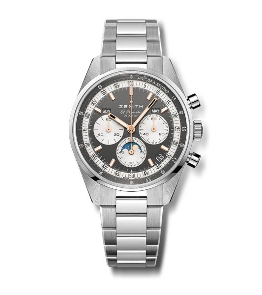 The Zenith Chronomaster Original Triple Calendar In Slate Gray