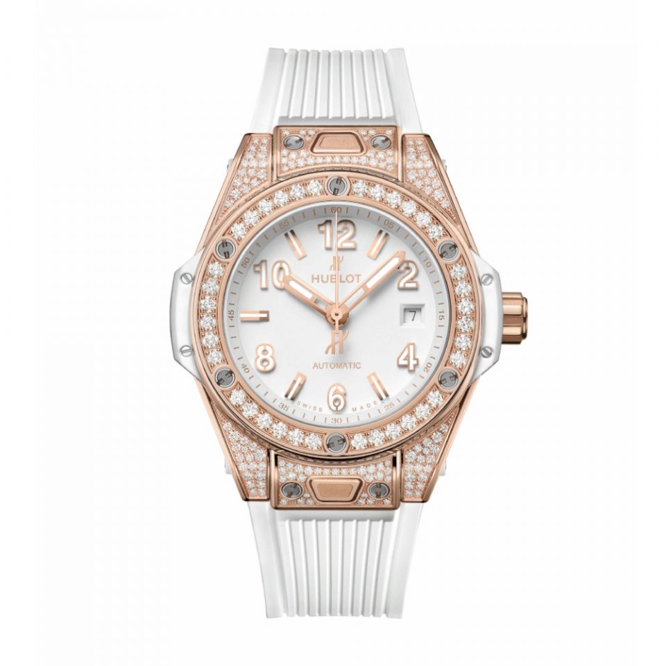 BIG BANG ONE CLICK KING GOLD WHITE PAVÉ