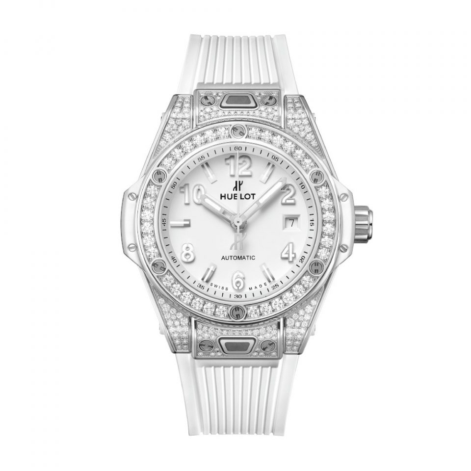 BIG BANG ONE CLICK STEEL WHITE PAVÉ
