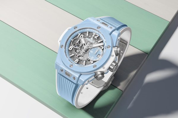 big bang unico sky blue 42 mm lifestyle shot 3