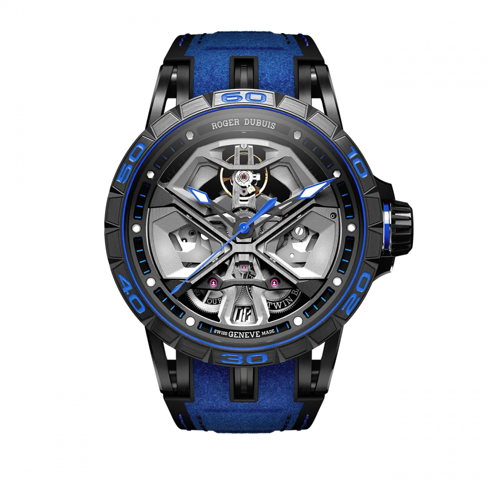 EXCALIBUR SPIDER HURACÁN BLACK DLC TITANIUM 45MM