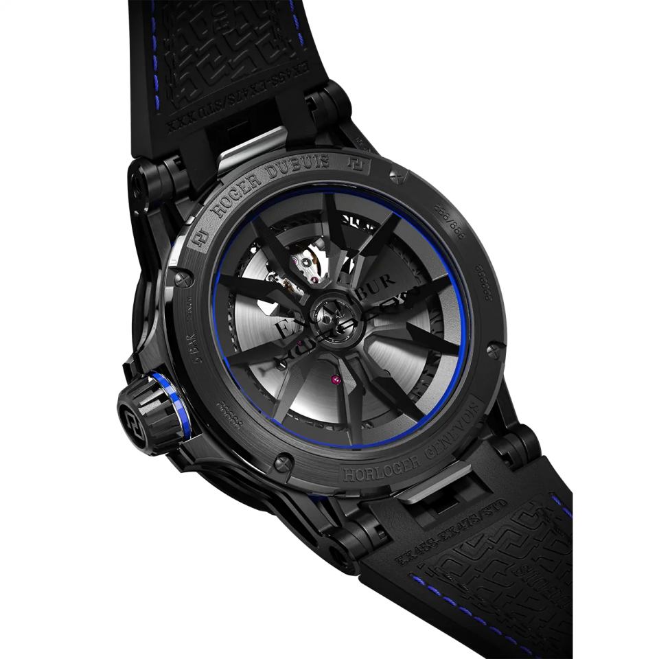 EXCALIBUR SPIDER HURACÁN BLACK DLC TITANIUM 45MM