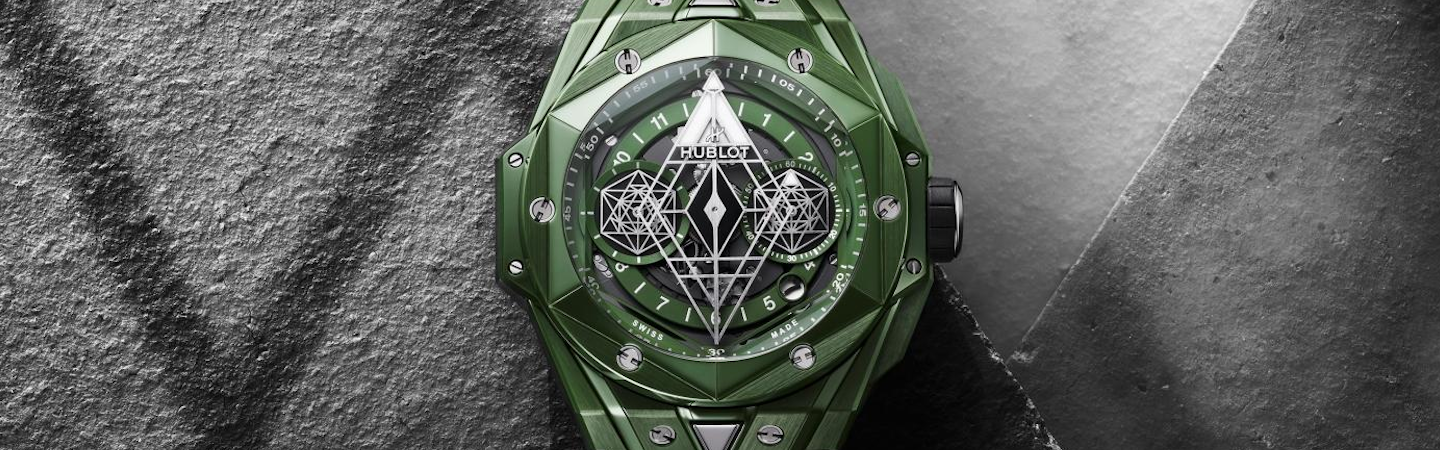 Daring, Powerful, and Technical: The Hublot Big Bang Sang Bleu II in Green Ceramic